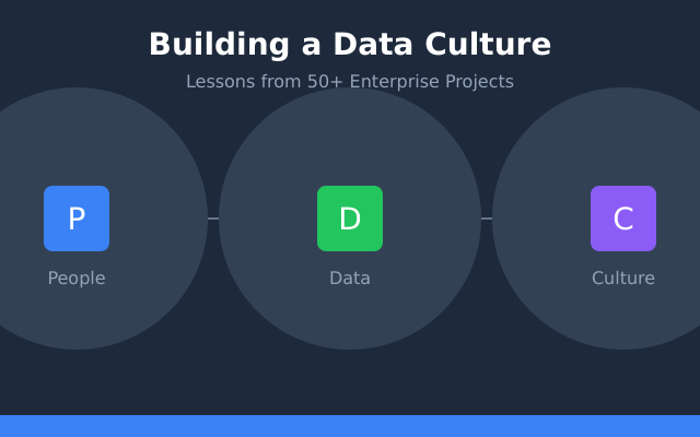 Building a data culture - lessons from 50+ enterprise projects