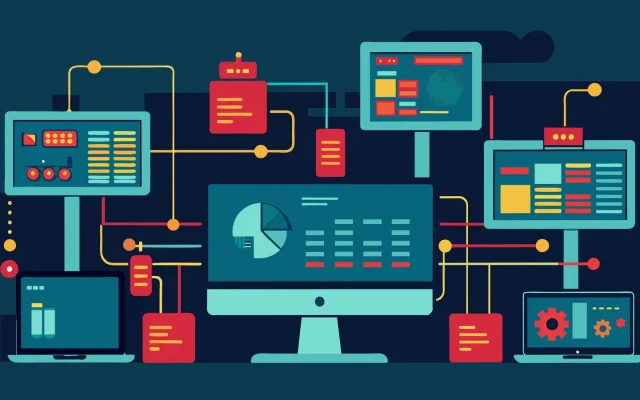 Network infrastructure isometric